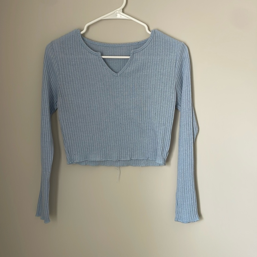 Long sleeve cropped top